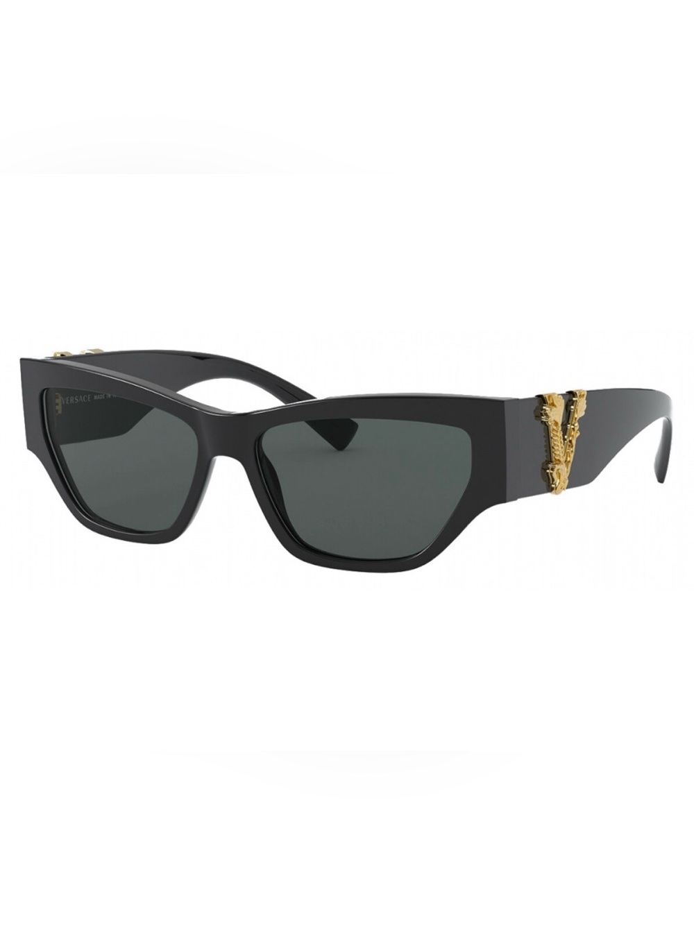 🔥Like New Versace Black Cat-Eye Sunglasses with Gold Medusa Detail🔥